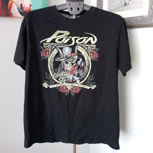Poison "In Poison We Trust" black band Tee Size XL